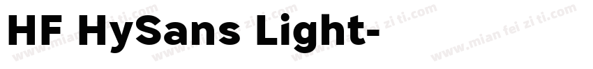 HF HySans Light字体转换
